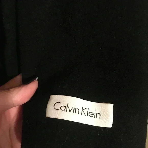 Calvin Klein black wool pea coat sz 10 - Picture 4 of 8